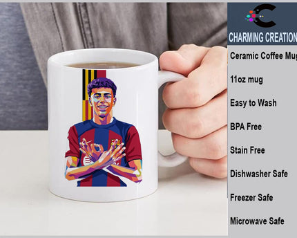 Charming Creations Lamine Yamal Football Printed Ceramic Mug