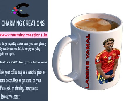 Charming Creations Lamine Yamal Football Printed Ceramic Mug