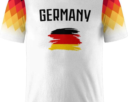 Soccer National T-Shirt Uniforms Printing Short Sleeve Shirts for Men Fans Apparel Gifts