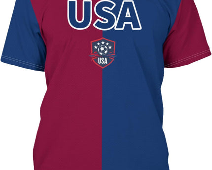 Pyconvia Men's Soccer Jersey Short-Sleeved Sports Training Shirt Breathable Athletic Casual T-Shirt Fan's Soccer Jersey