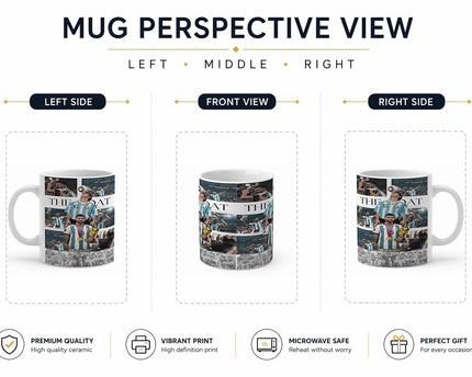 Lionel Messi Argentina World Cup Goat Printed Cup