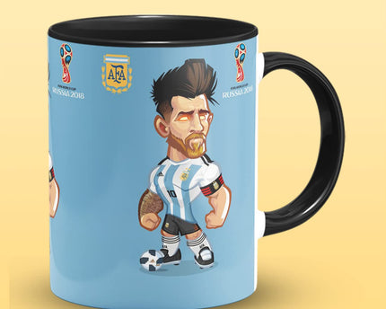 Messi Printed Coffee Mug , Football Argentina Messi Print Coffee Mugs