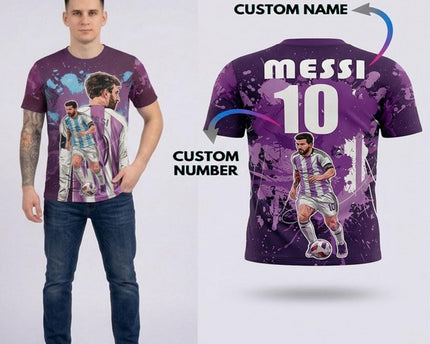 Vendsy Custom Name & Number Football Jersey T-Shirt for Men & Boys | Personalized Polyester Sports Tee