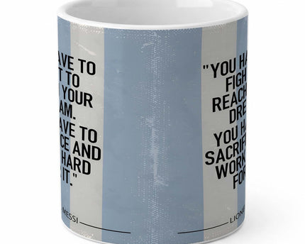 Coffee Mug, 'Lionel Messi Quote' - Inspirational Motivational Printed Cup