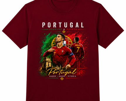 Tumee Portugal Ronaldo 7 Graphic Print Men's T-Shirt