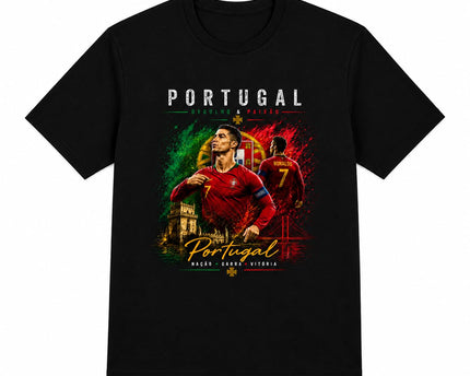 Tumee Portugal Ronaldo 7 Graphic Print Men's T-Shirt