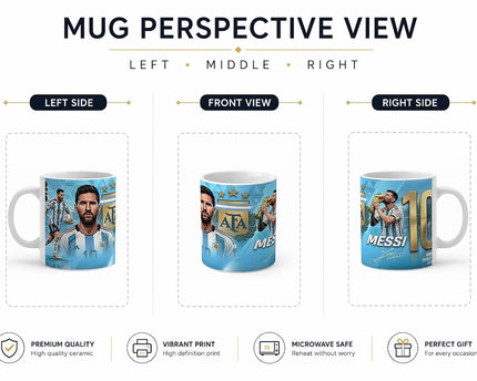 Messi Argentina AFA Ceramic Coffee Mug
