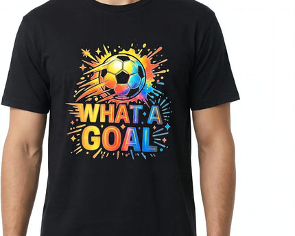 Men's Soccer Graphic T-Shirt, Cotton Short Sleeve Tee, Various Football Goal & 2026 Designs