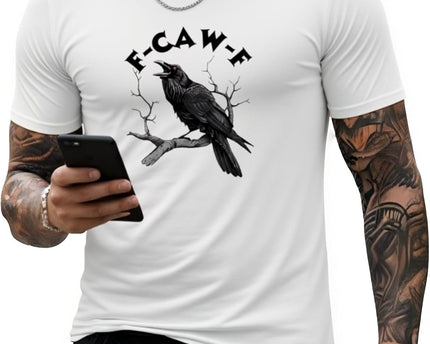 Round Neck Graphic Tees for Men Summer Fall Short Sleeve T-Shirt Basis Tops Blouse