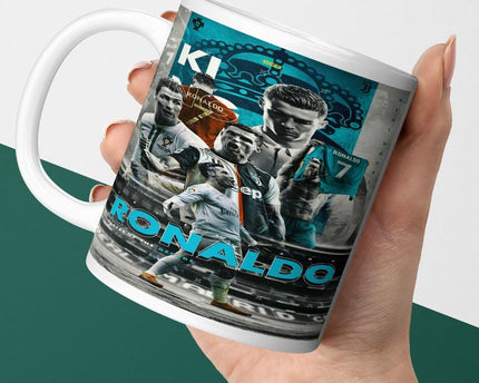 PrintWala Ronaldo Mug Footballer Printed Cup