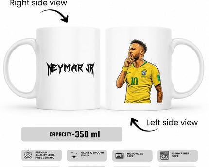 Neymar Inspired Coffee Mug, Ceramic Coffee Cup
