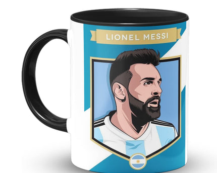 Football Argentina Messi Print Coffee Mugs