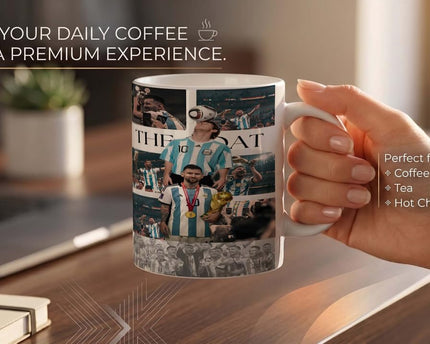 Lionel Messi Argentina World Cup Goat Printed Cup