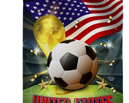 World Cup United States Garden Flag - House Banner Small Yard Gift Double-Sided Made In USA