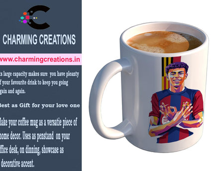 Charming Creations Lamine Yamal Football Printed Ceramic Mug