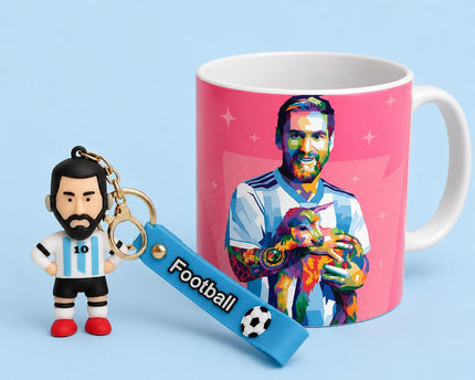 Lionel Messi Pink Mosaic Art Coffee Ceramic Mug