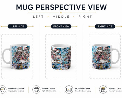 Lionel Messi World Cup Champions Collage Coffee Mug Printed Cup
