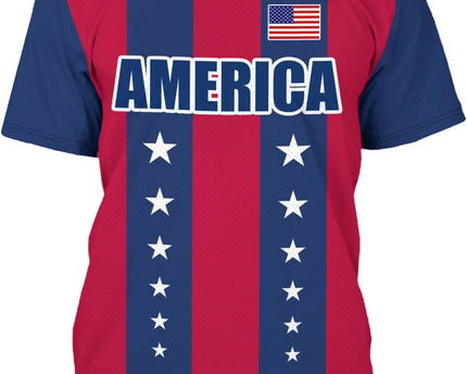 REVENEVER Soccer Jersey for Men Short Sleeve Training Shirt Breathable Sport Casual T Shirt for Soccer Fans
