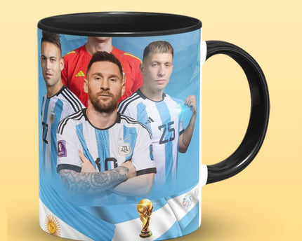 Messi Argentina Printed Coffee Mug, Football Messi Print Coffee Mugs