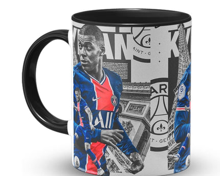 Kylian Mbappe Football Coffee Mug , Footballer Printed Coffee Mugs