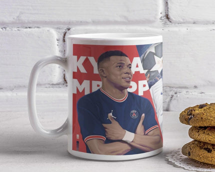 Kylian Mbappe Art Designer Coffee Mug for Football Lovers