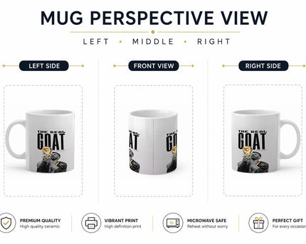 Lionel Messi The Real Goat Printed Cup