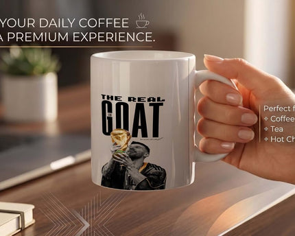 Lionel Messi The Real Goat Printed Cup