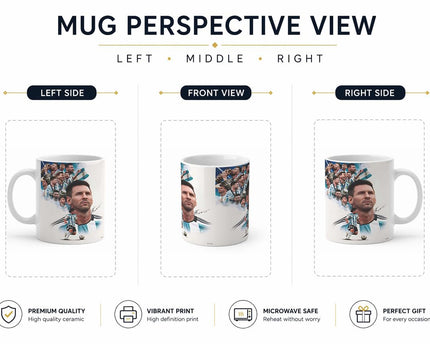 Coffee Mug, 'Lionel Messi Legend', Sports Printed Cup