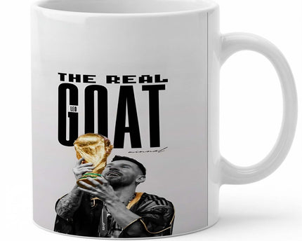 Lionel Messi The Real Goat Printed Cup