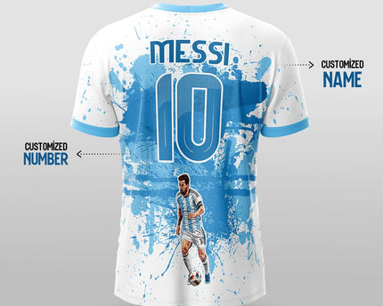 Goat Edition Personalized White Football Jersey | Custom Name & Number International Fanwear