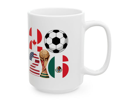 Brazil Soccer National Team, Ceramic Coffee Mug, World Cup 2026