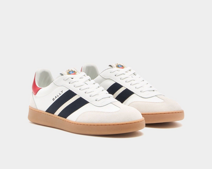 Men's Bally Retro Crest White Sneaker