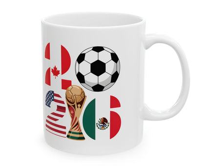 Brazil Soccer National Team, Ceramic Coffee Mug, World Cup 2026