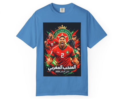 Morocco Football Players T-shirt, 2026 World Cup Soccer Tee, Morocco Flag