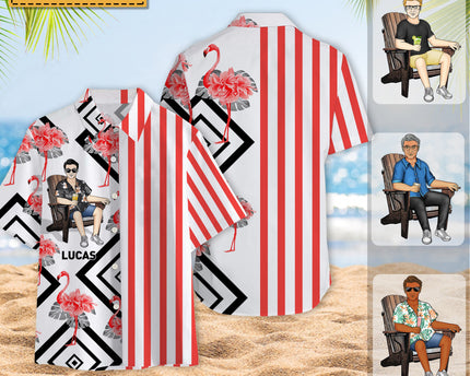 Cool Man Summer Hawaii Cool Customization- Personalized Customized Hawaiian shirt - Summer Hawaiian shirt