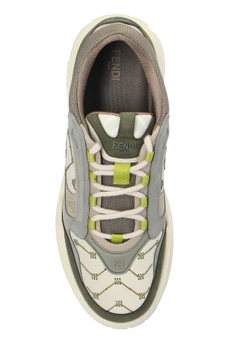 Men's Fendi Roma Match Green Sneakers