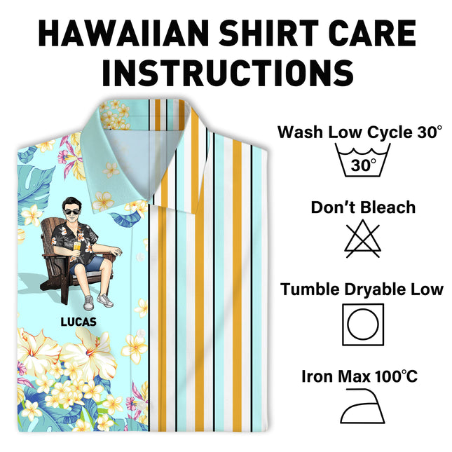 Cool Man Summer Hawaii Cool Customization - Summer Hawaiian shirt - Personalized Customized Hawaiian shirt