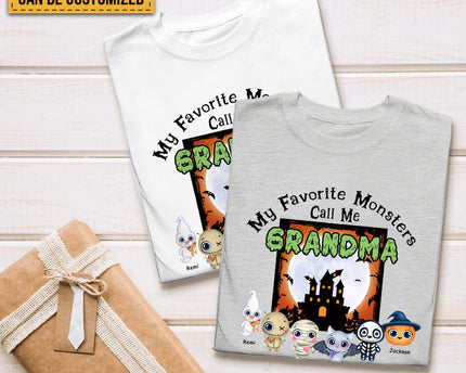 My Favorite Monsters Call Me - Halloween T-shirt - Gift For Friend- Customized T-shirt Happy Halloween