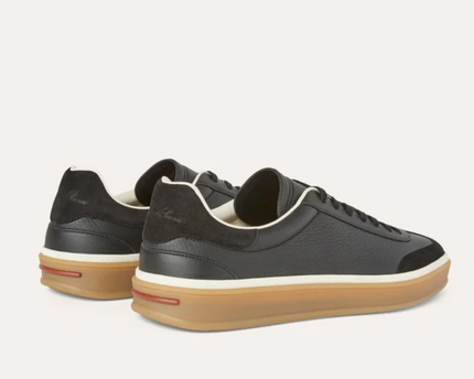 Men's Loro Piana Tennis Walk Black Sneakers