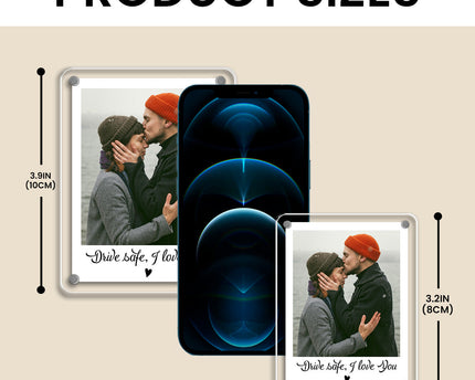 Custom Photo Love I Love You Forever - Personalized Car Visor Clip - Special Gift For Couple, Him, Her