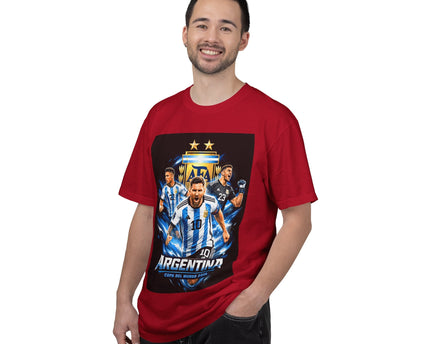 Argentina Soccer Players T-Shirt, 2026 World Cup Back Print, Argentina Flag