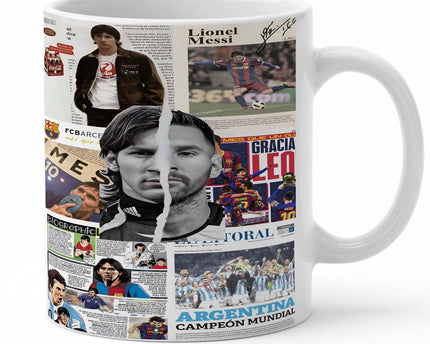 Coffee Mug, Lionel Messi Legend Collage Printed Cup