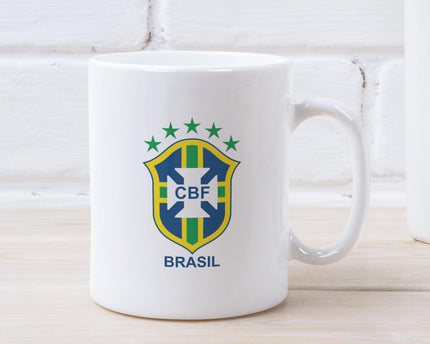 I Love Brazil Printed White Ceramic Mug Coffee Mug