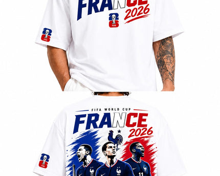 The Print Platter France FIFA World Cup 2026 Black Oversized