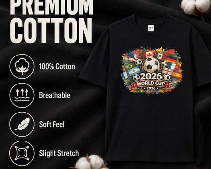 2026 Retro Soccer Shirt, Soccer Tournament Gift Tee,Footbal