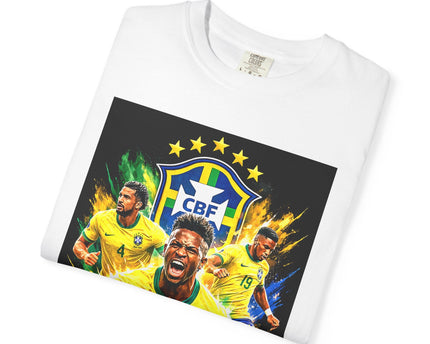 Brazil Soccer Players T-Shirt, 2026 World Cup Back Design, Brasil Flag