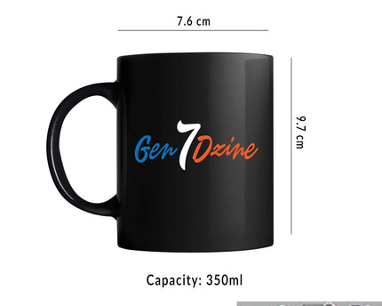 Gen7 Messi Caricature l Barcelona Full Black Printed Coffee Mug