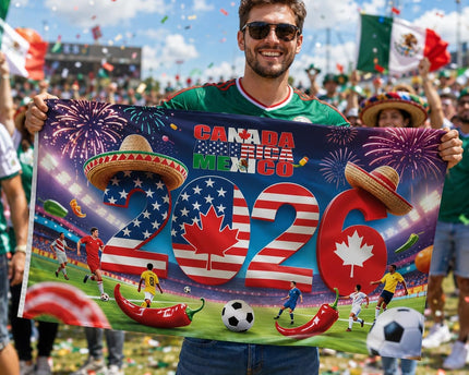 World Cup 2026 Outdoor Flag, Soccer Fans Banner, International Country Flag