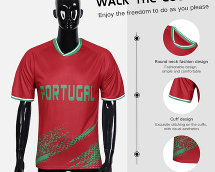 DIBEI Fan Soccer Jersey for 2026 World Cup Fan Soccer Jersey - France,Germany,England,Spain,Croatia & Portugal