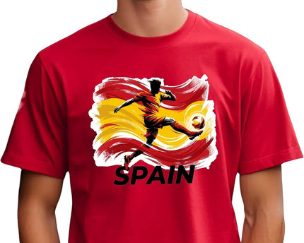 Daytee Spain Soccer T-Shirt, Espana Flag Player Graphic Football Tee for Men & Women, Fan Shirt 2026, S-3XL